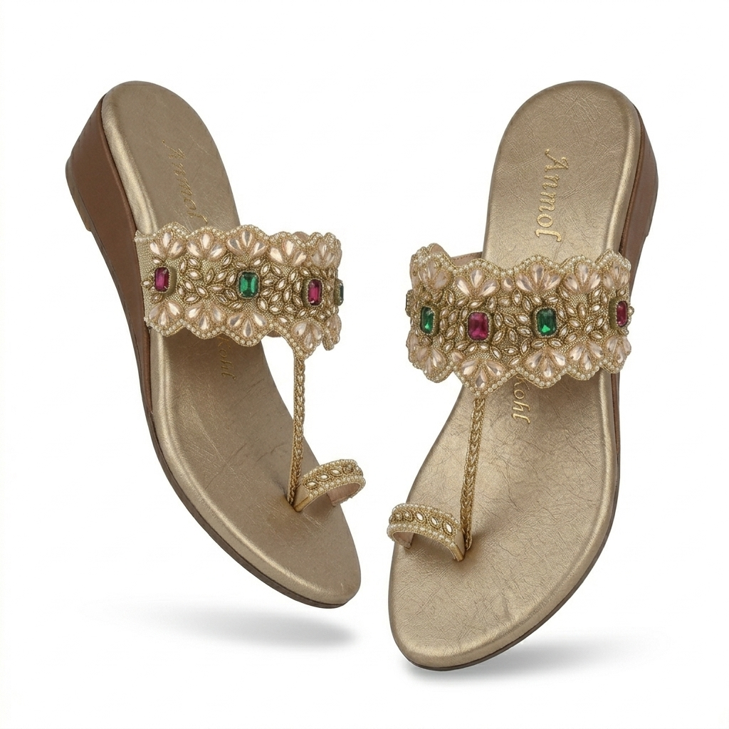 Fiza Embellished Ethnic Fancy Flat Slippers