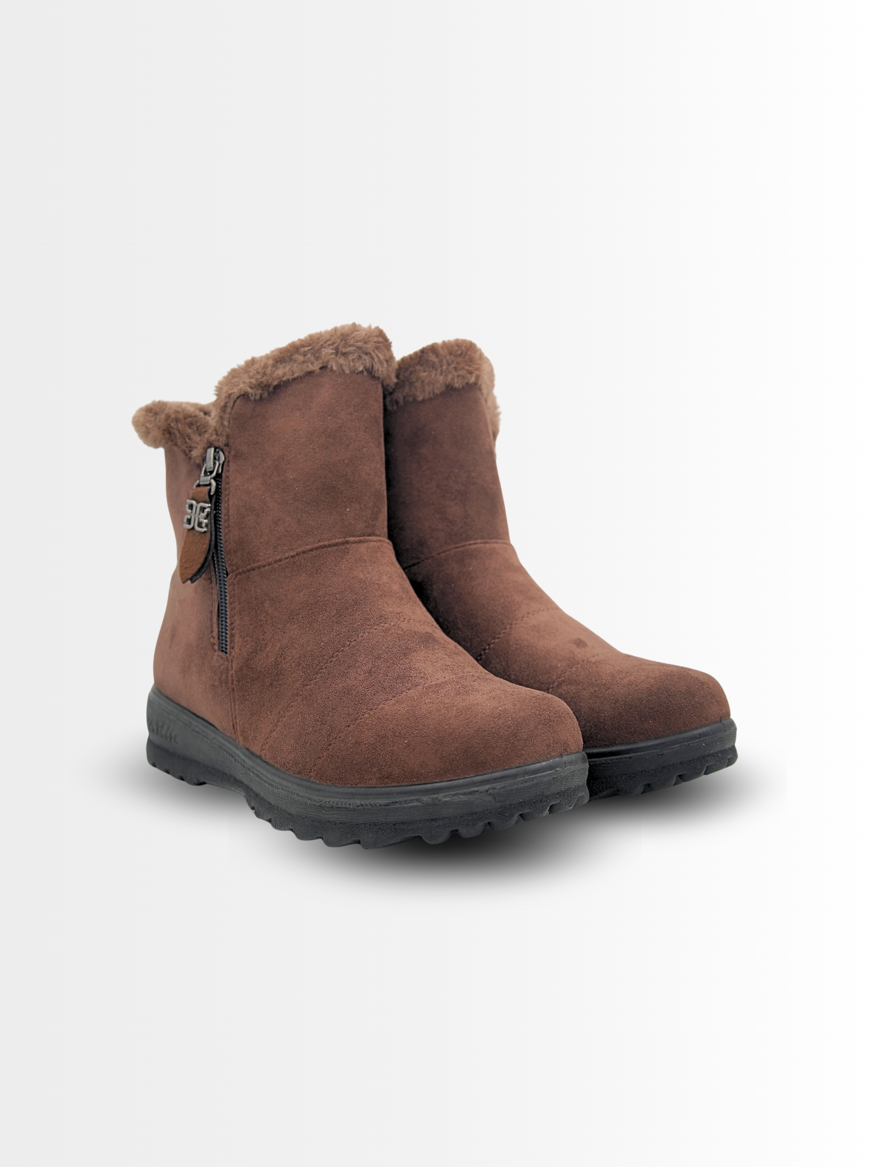 Blaire Suede Ankle Fur Boots