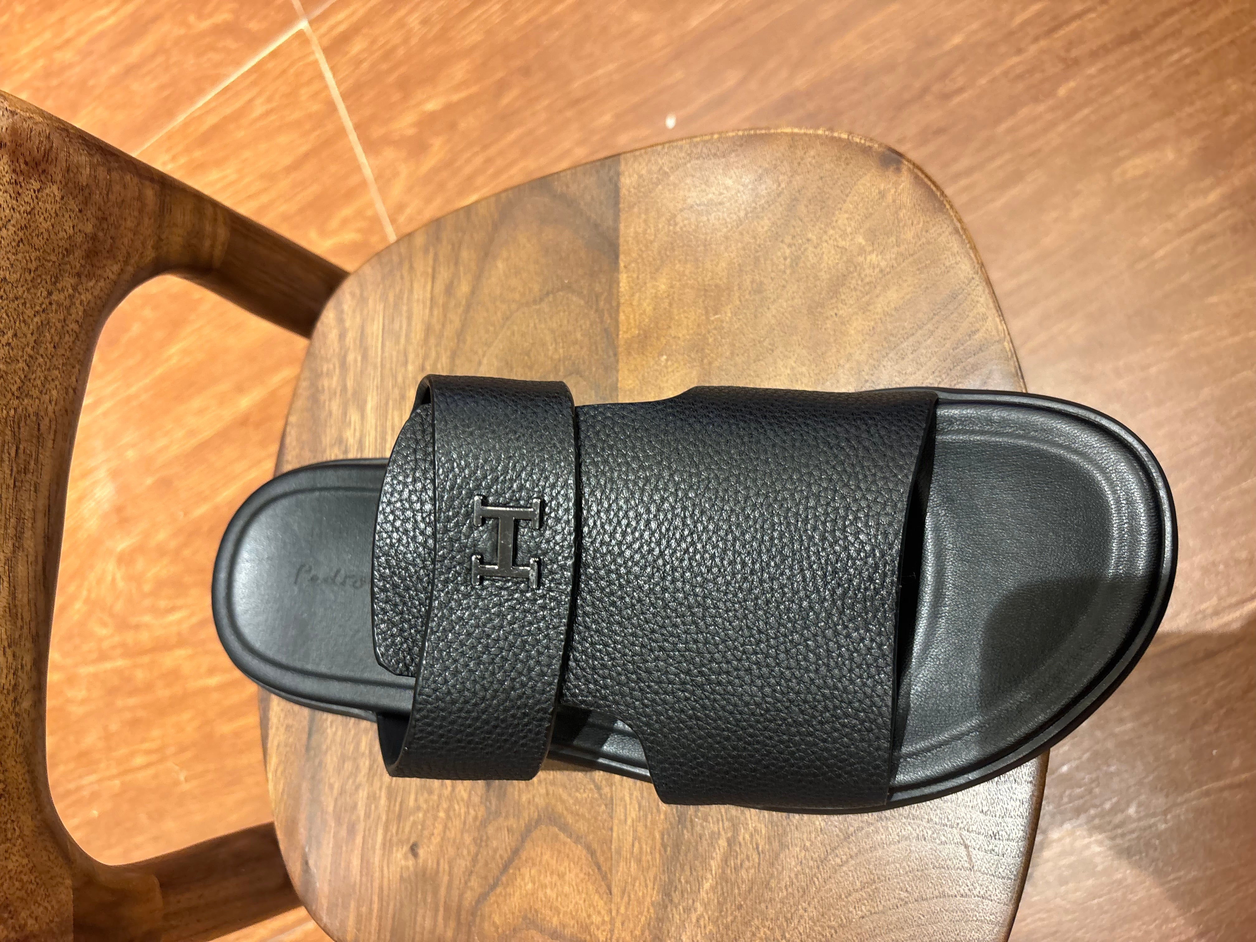 Edward Premium Leather Sliders