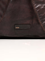 Leo : Real Leather Brown With Wash Effect Backpack