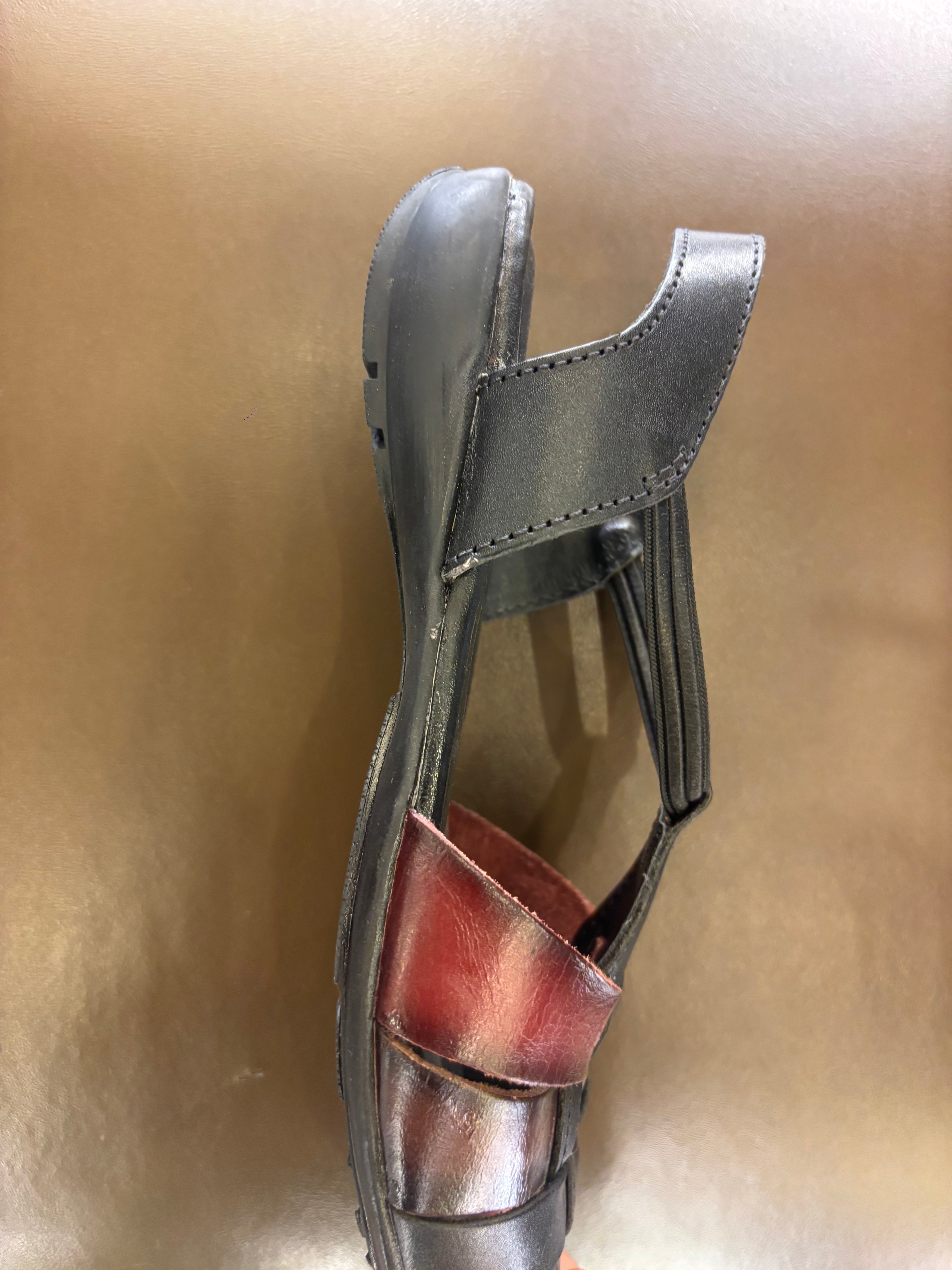 Alvira Ethnic Leather Roman Sandals
