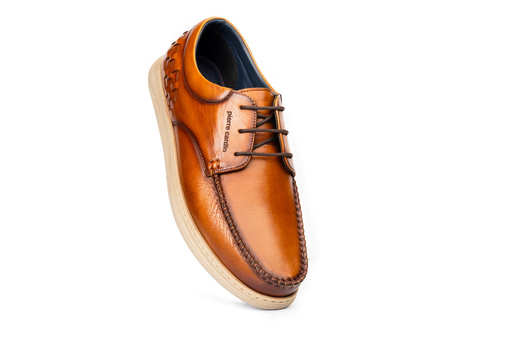 Marina Leather Weaved Lace Derby Shoes