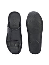 Bravur Black Leather Sliders HT
