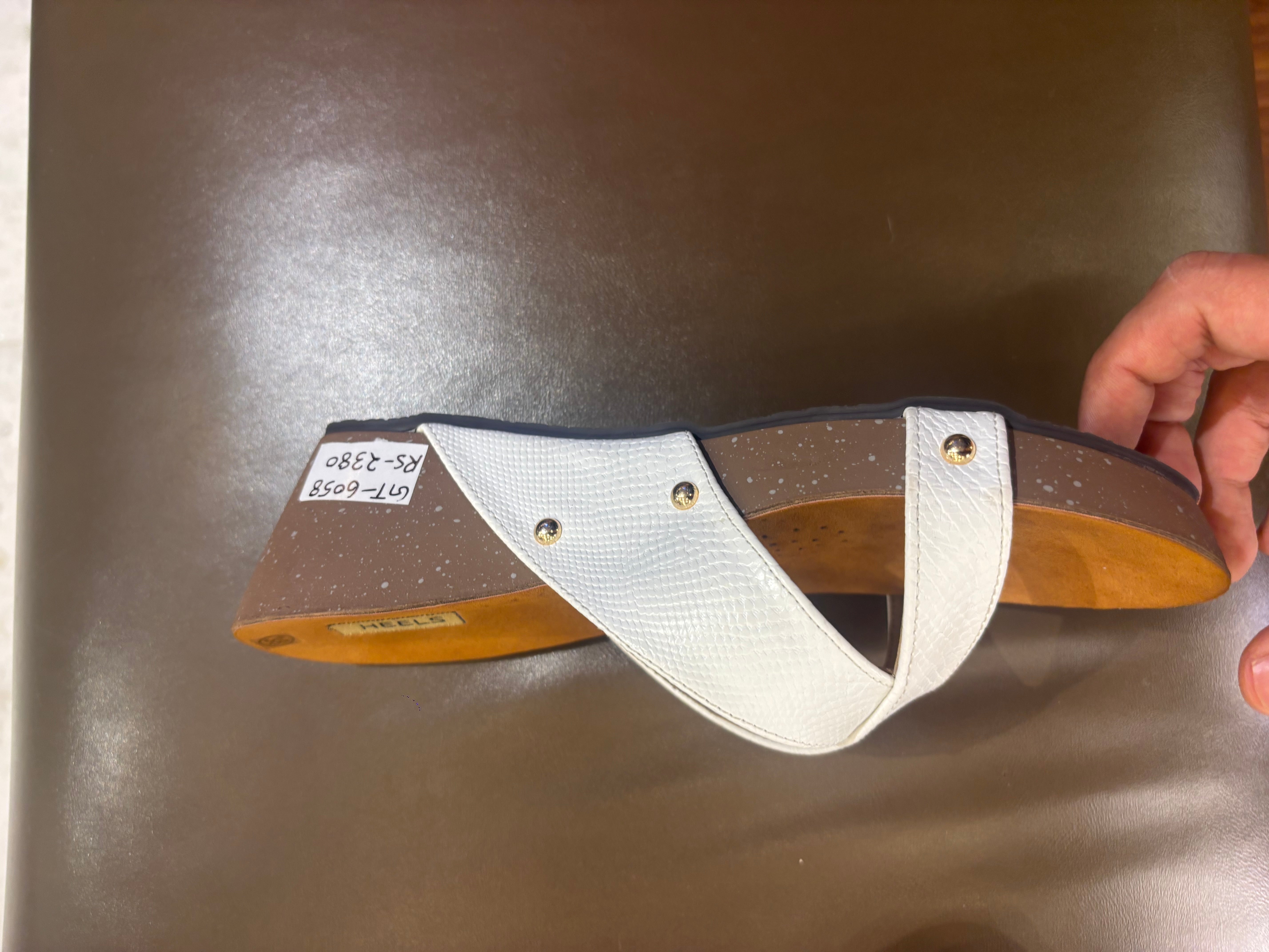 Divera Cross Cushioned Wedge Slippers
