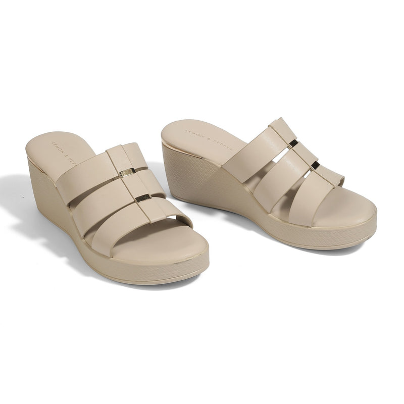 Sydney Wedge Strap Heels