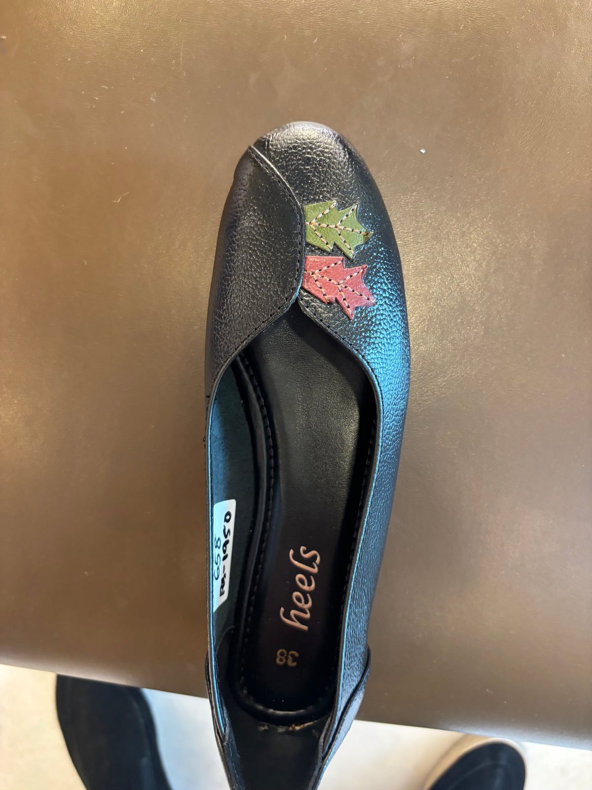 Maple Flora Leather Ballerinas