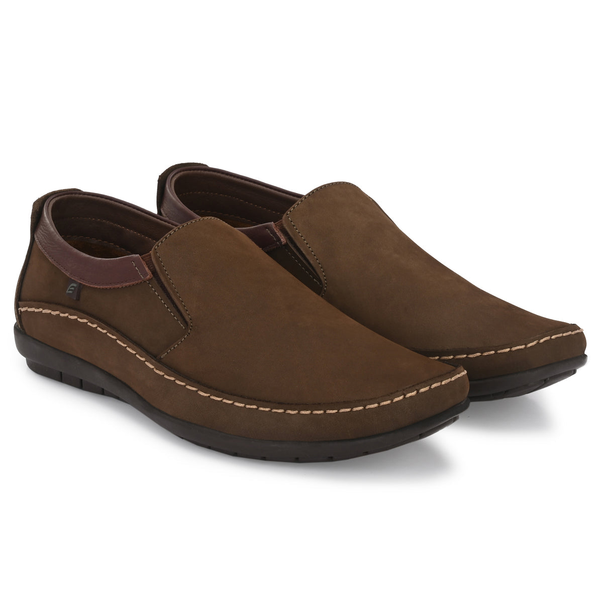 Sienna Leather Casual Slip-On Shoes - The Heels India