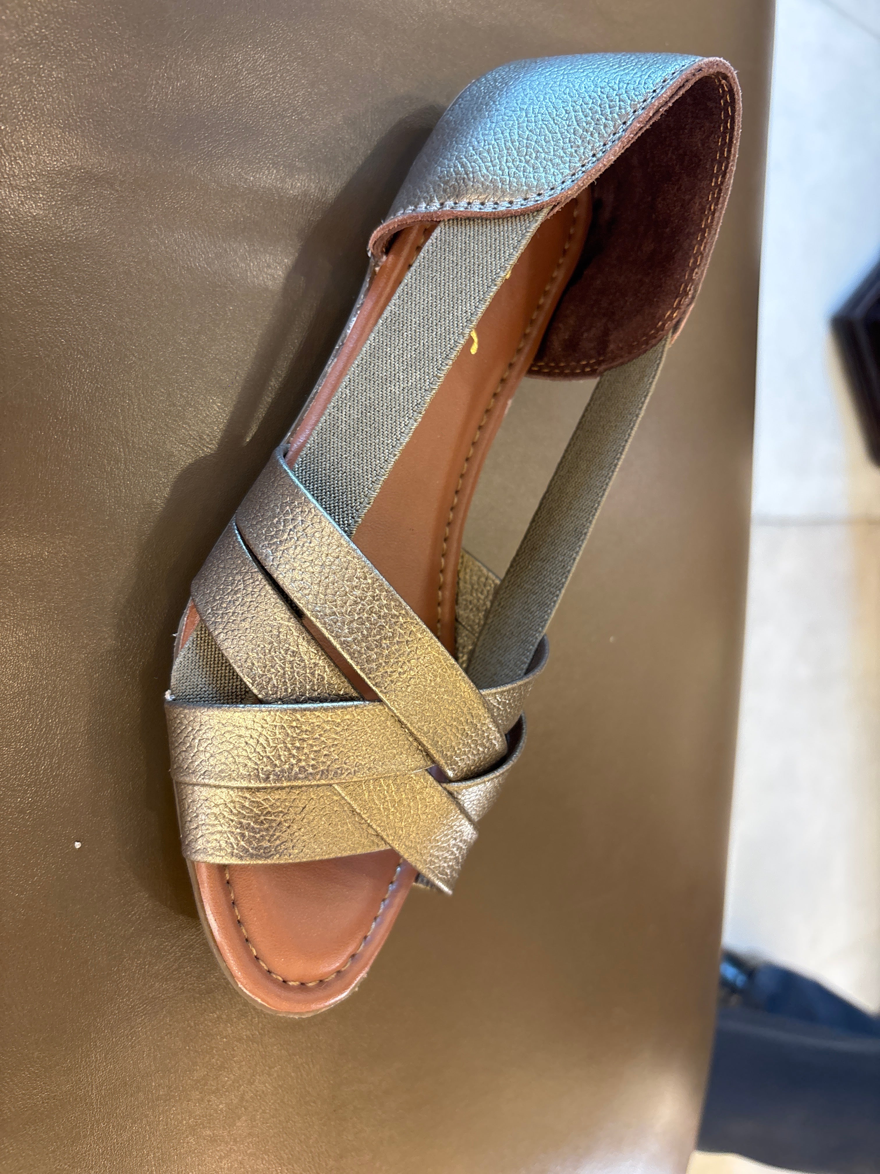 Georgia Leather Crisscross Sandals - The Heels India