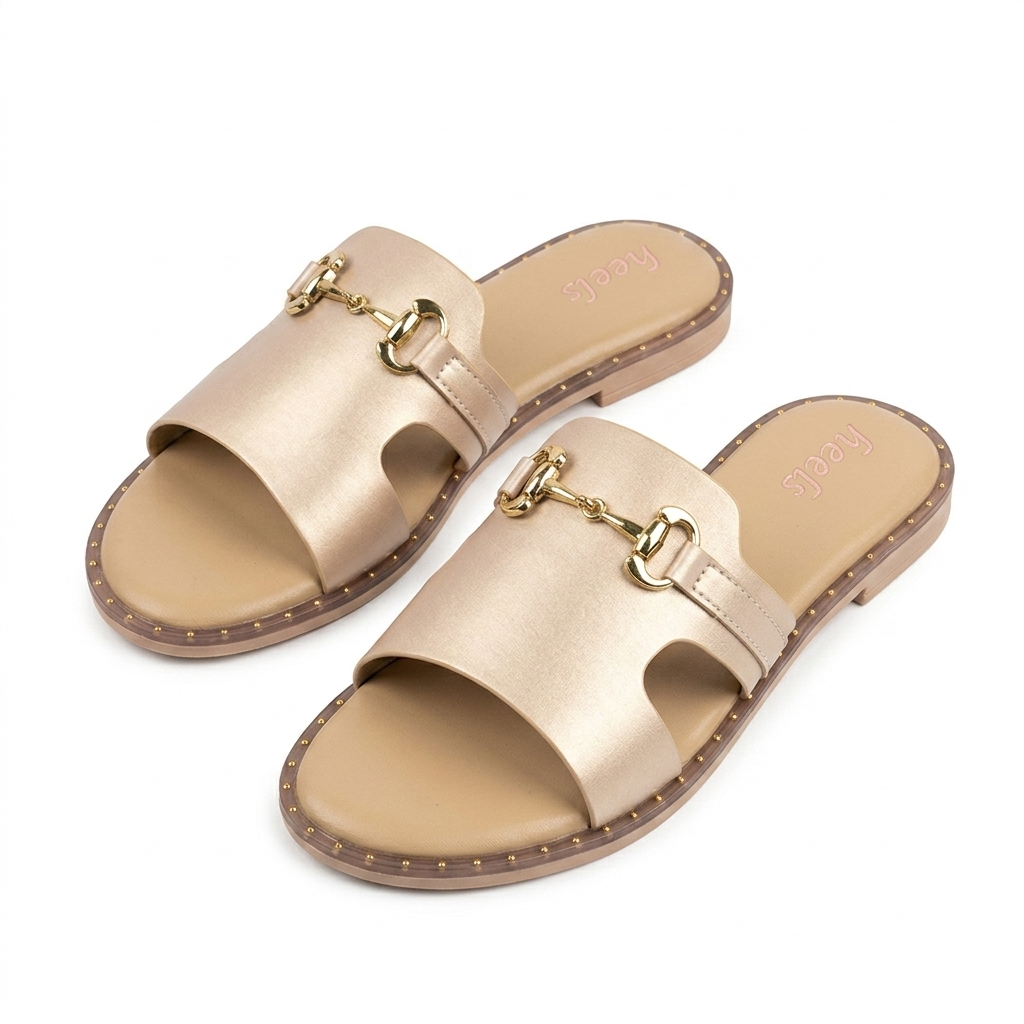 Fenny Cushioned Buckled Summer Sliders