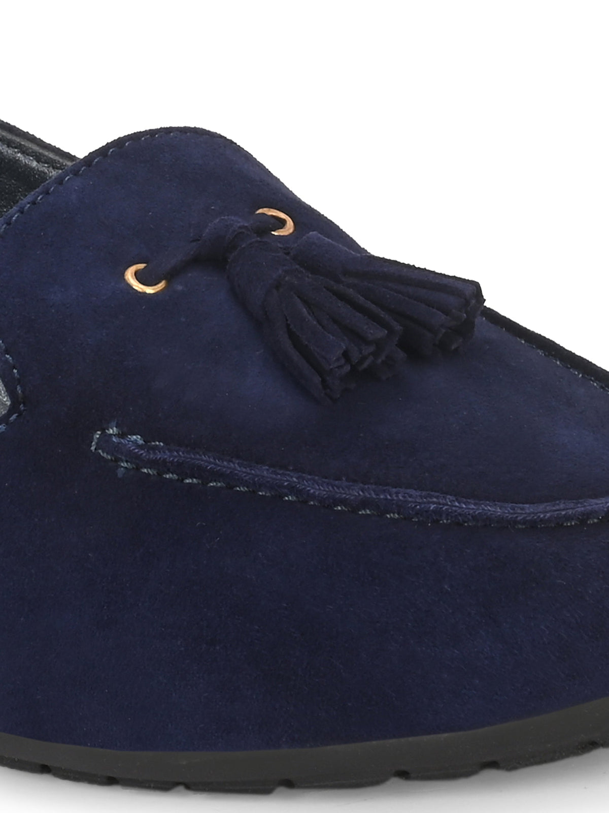 Jerry Suede Leather Tassel Loafers