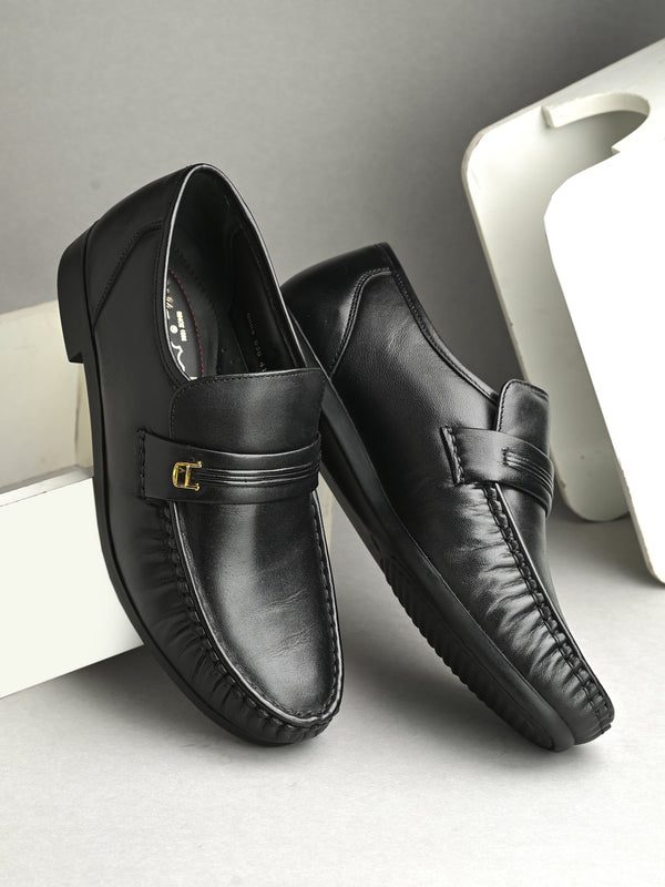Richard Black Leather Formal Cushion Loafers