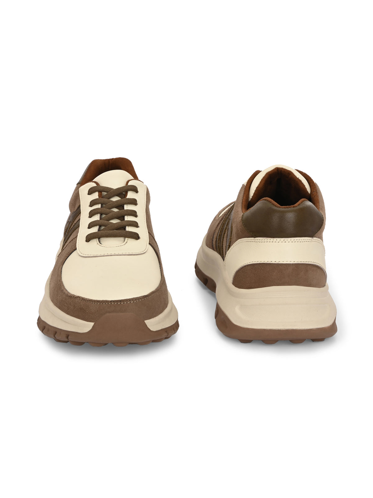 DRIFT Premium Leather Lace-Up Sneakers - The Heels India