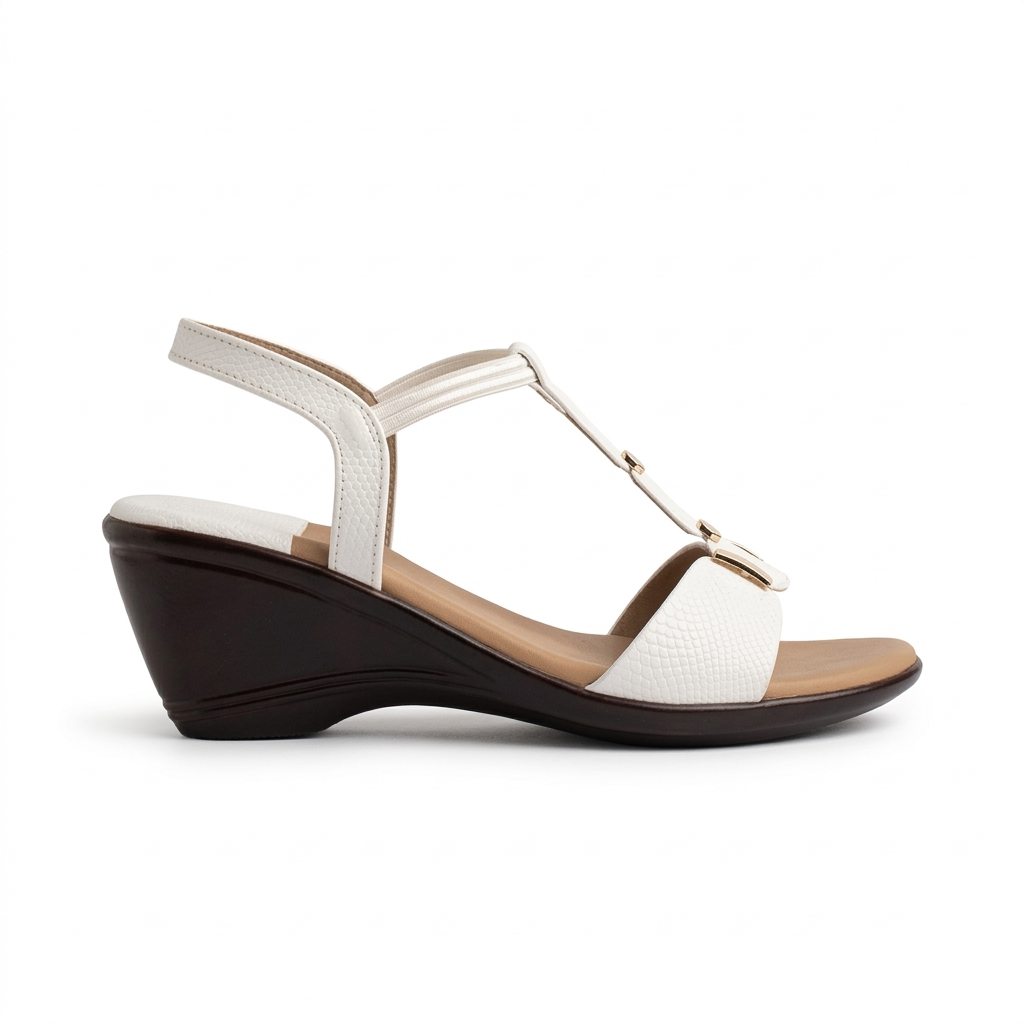 Clarionne Elastic Wedge Heel Sandals - The Heels India