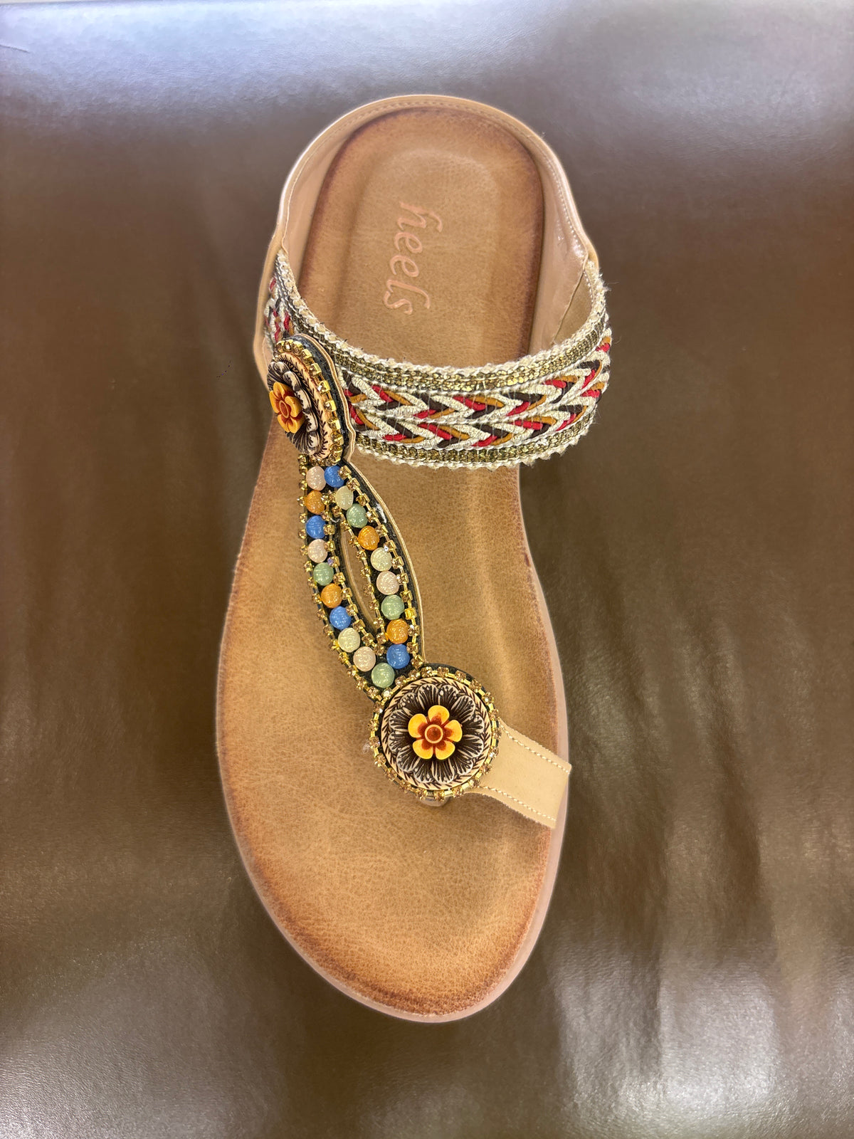 Eos Embroidered Cushioned Slippers - The Heels India