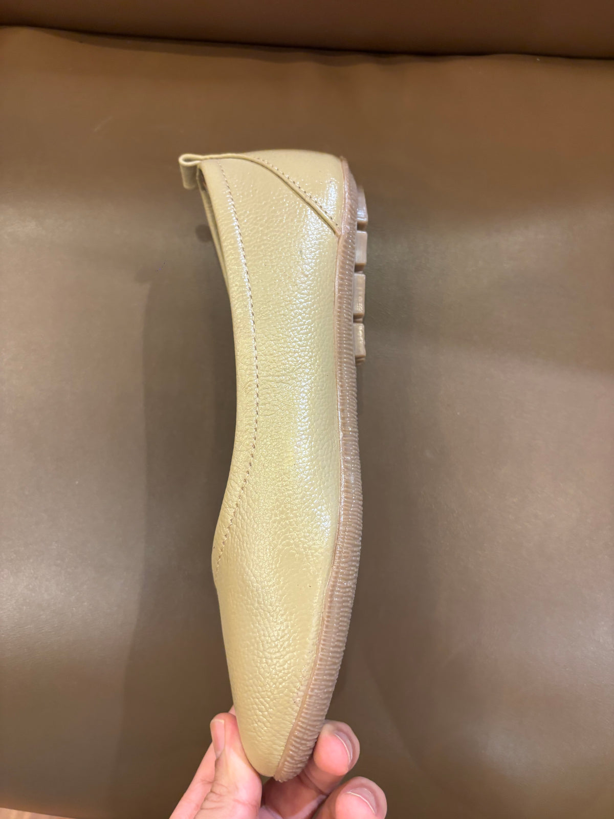 Kyra Leather Stitch Classic Flat Ballerinas