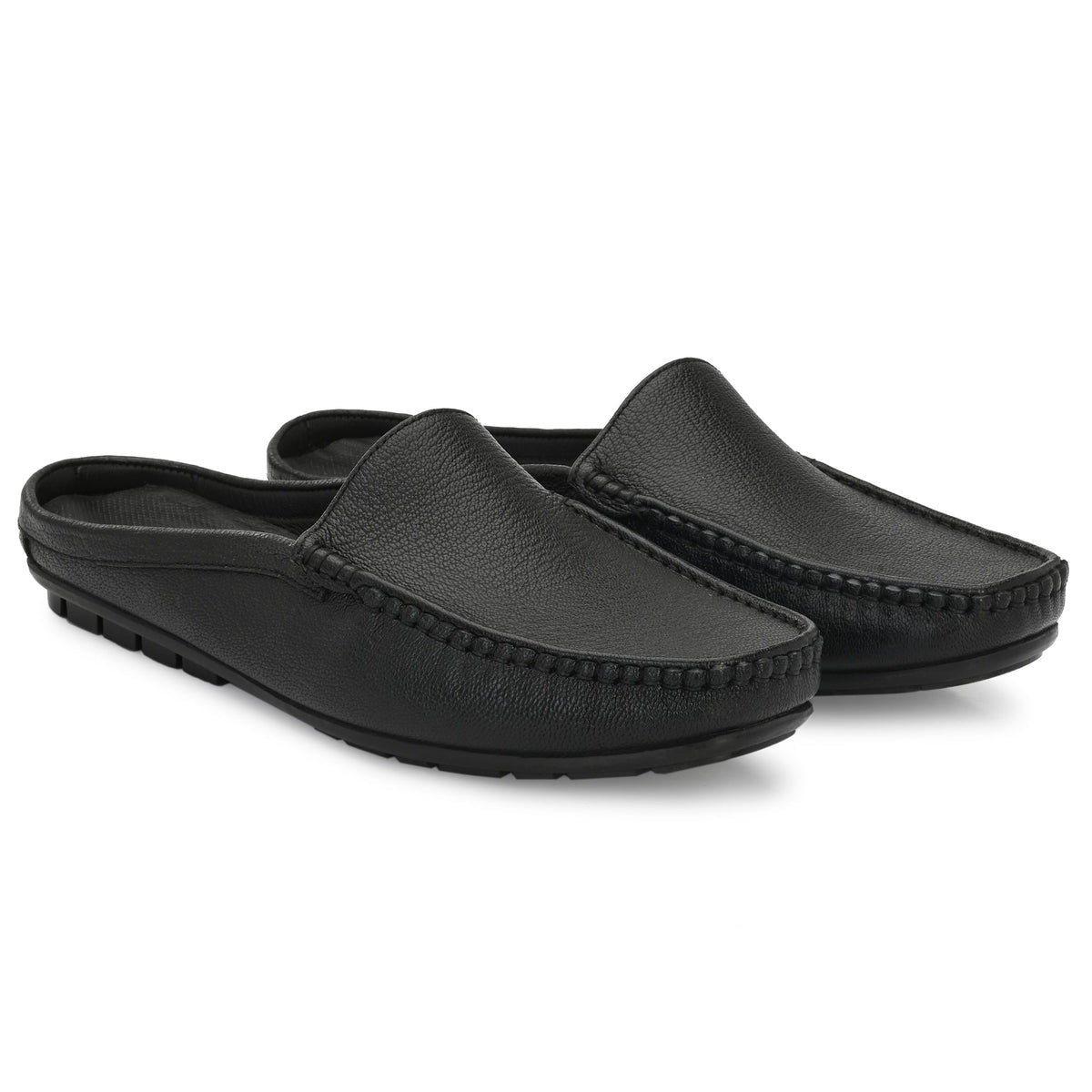 Flint Leather Casual Slip-On Mules