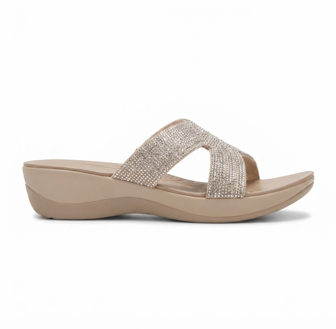 Dakota Cushioned Bling Slippers