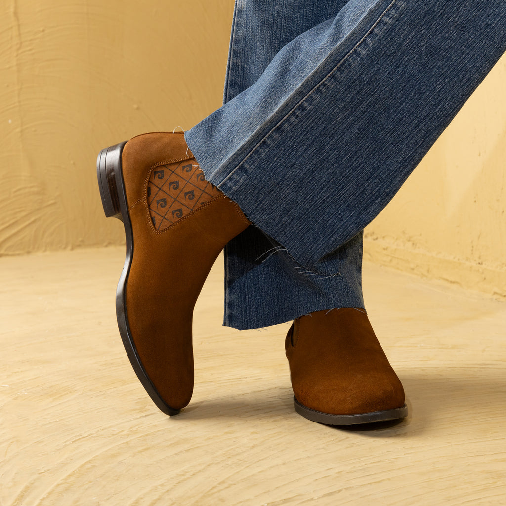 Suede Leather Chelsea Boots