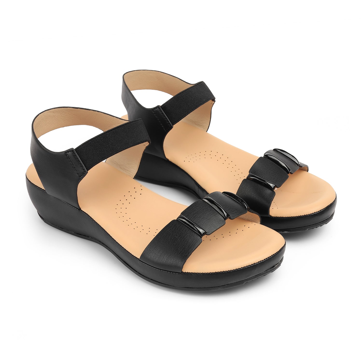 Sasha Cushioned Elastic Sandals