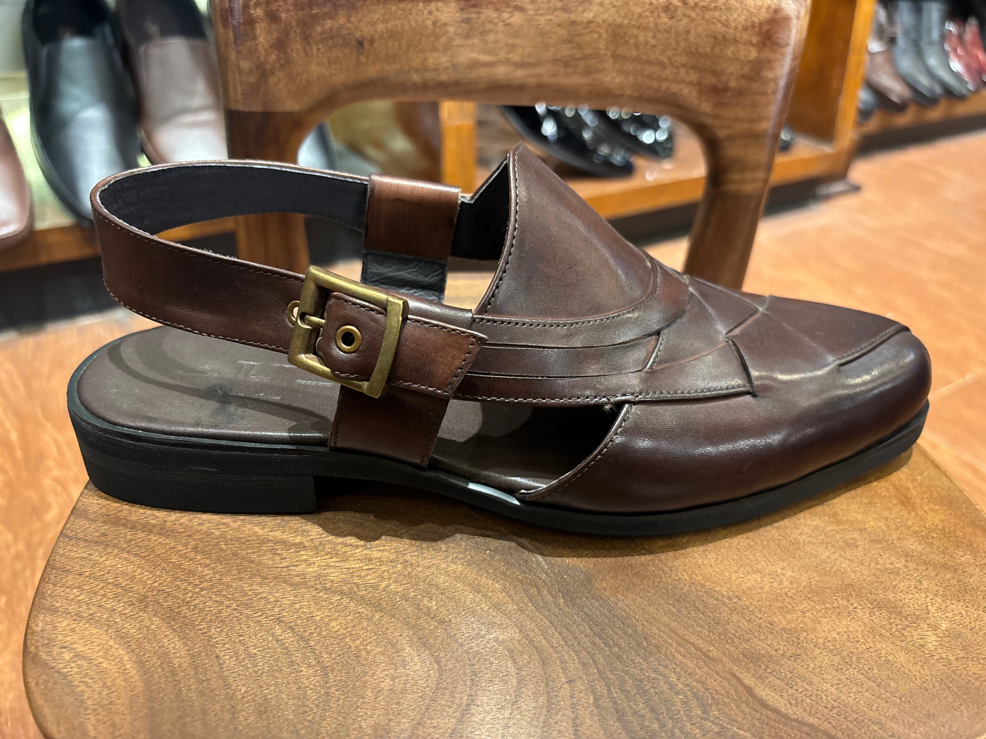 Declan Leather Ethnic Peshawari Sandals