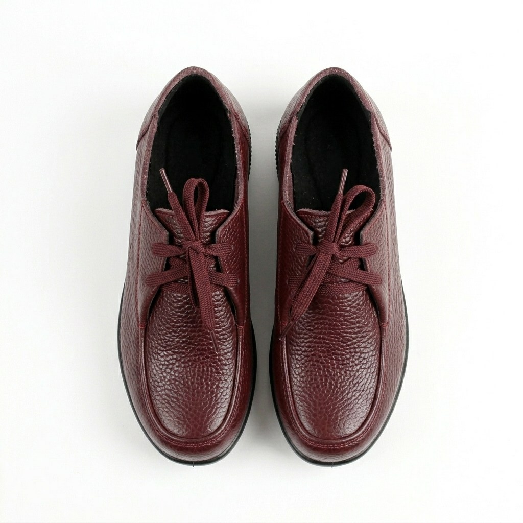 Arianna Casual Leather Lace Up Derby Shoes
