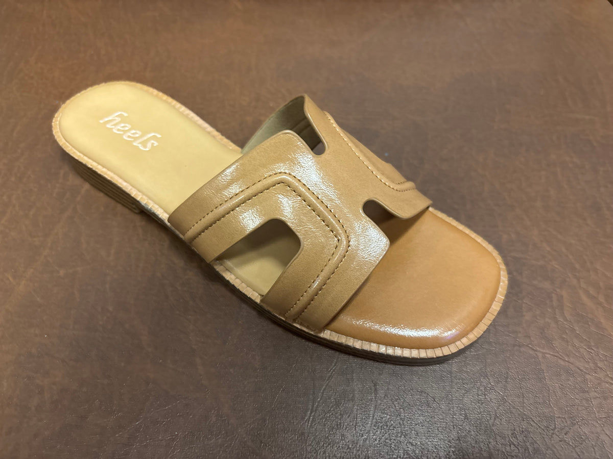 Nysa Cushioned Mid Heel Sliders