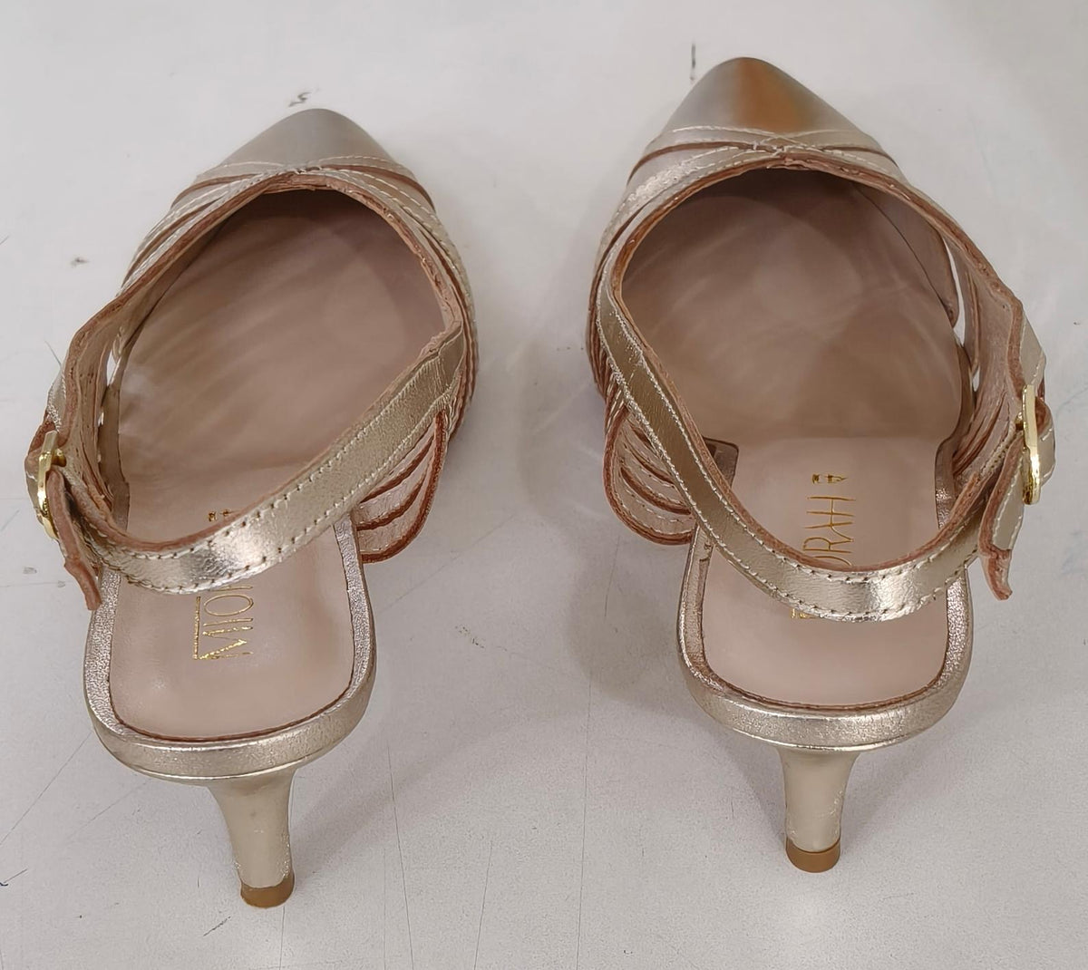 AVIVA Premium Leather Slingback Kitten Heels - The Heels India