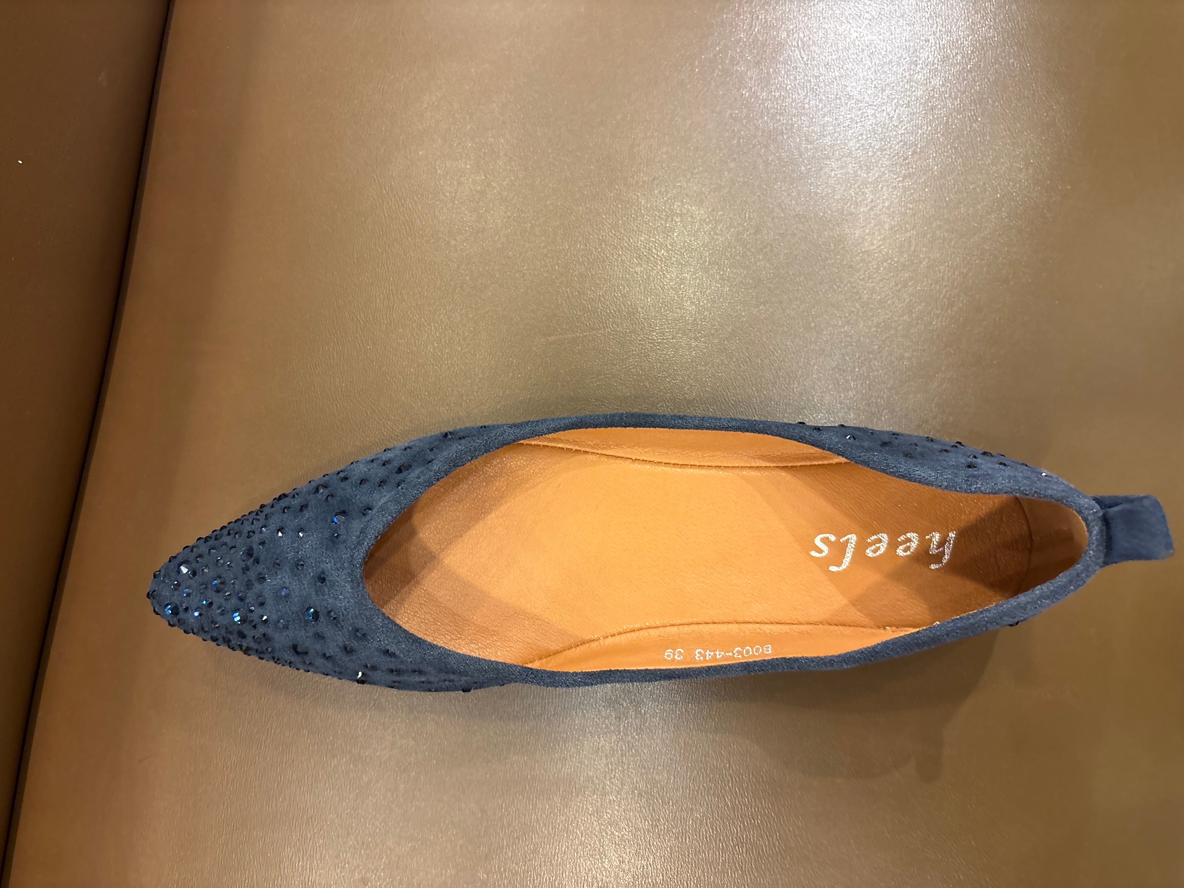 Tamara Bling Flexi Pointed Toe Flat Ballerinas