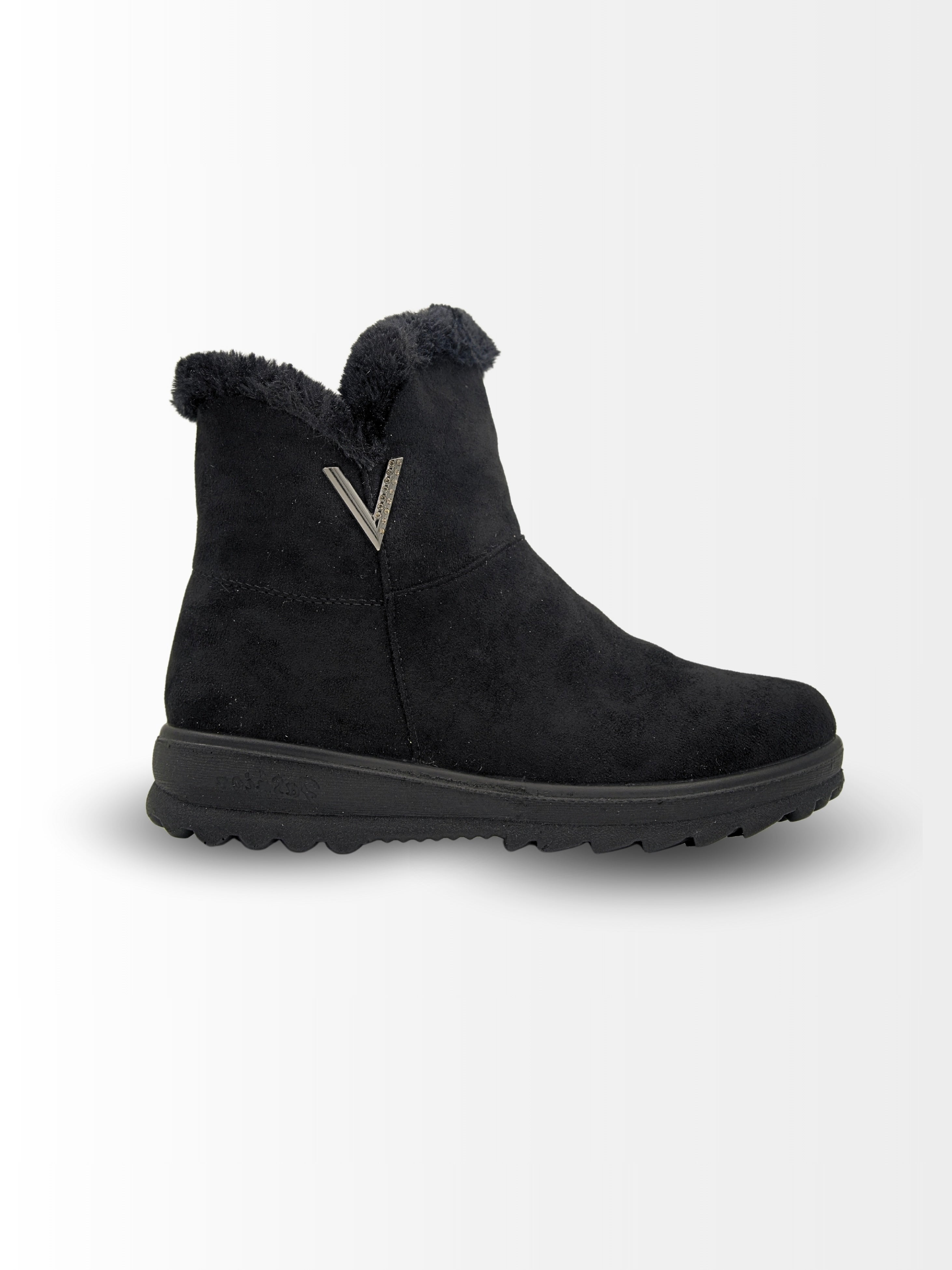 Alice Suede Ankle Fur Boots