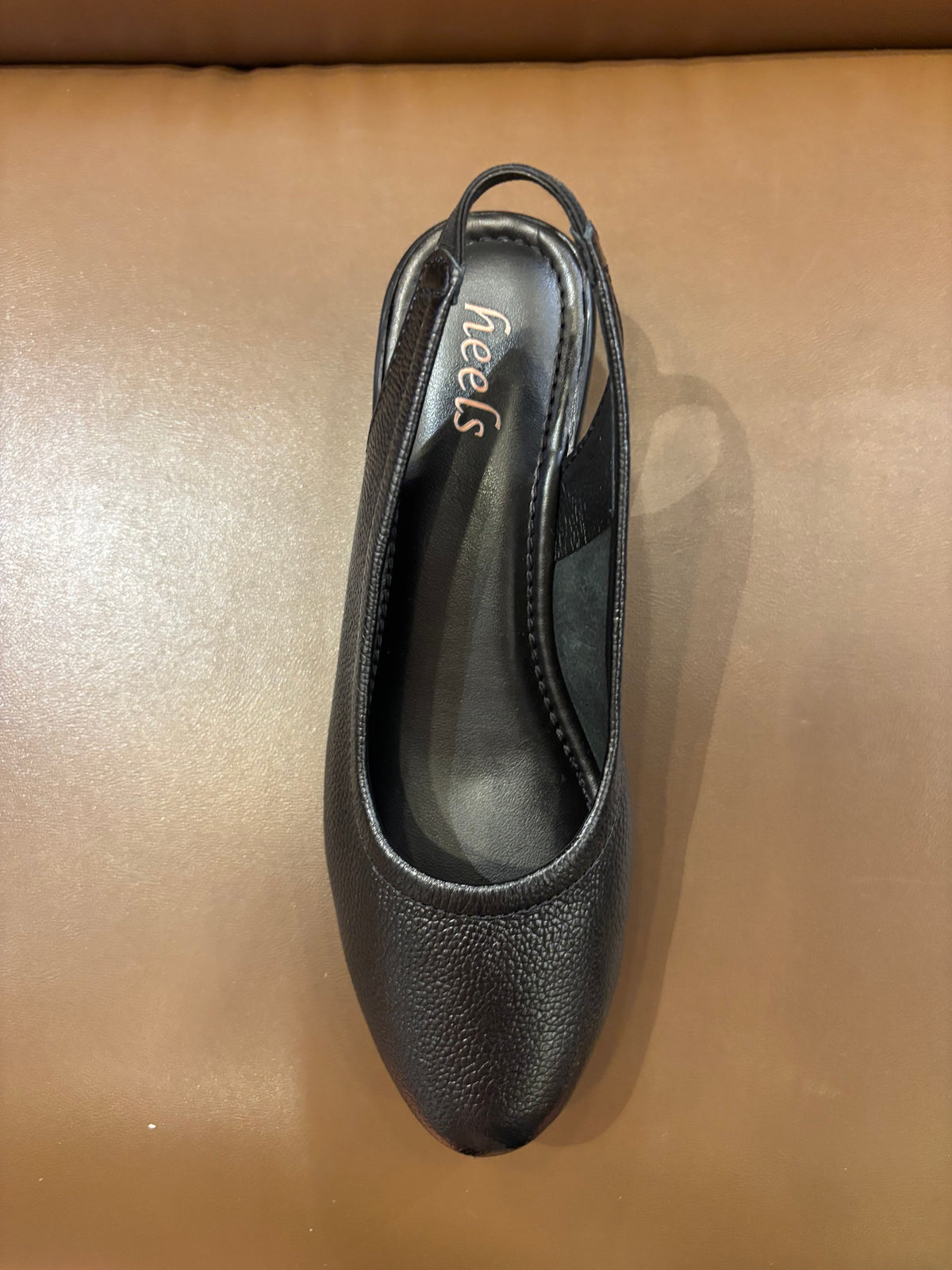 Marcia Leather Slingback Wedge Ballerinas