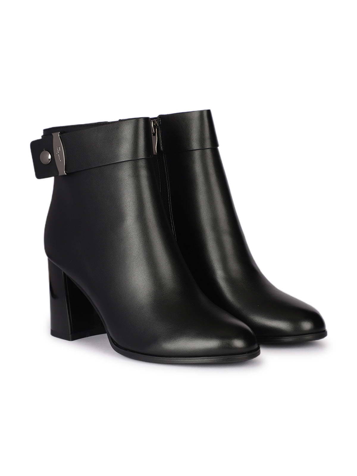 Bossi Premium Winter Ankle Block Heel Boots