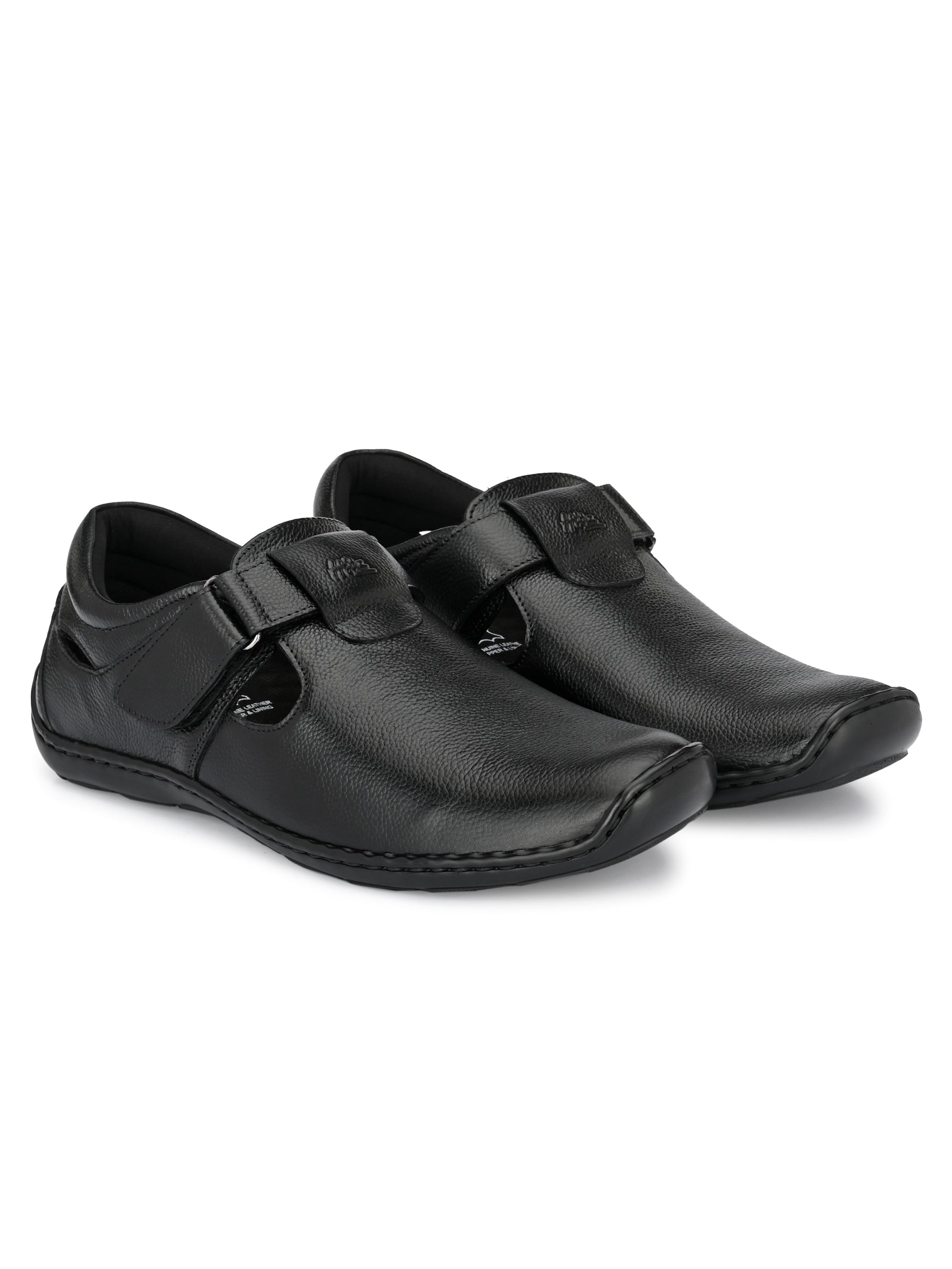 Brunel Leather Velcro Roman Sandals HT