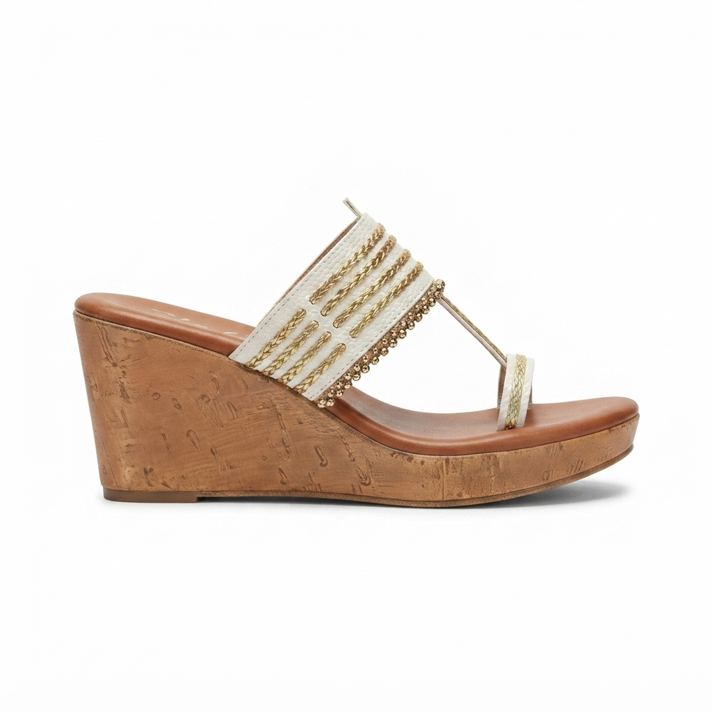 Zeeba Wedge Heel Kohlapuri’s