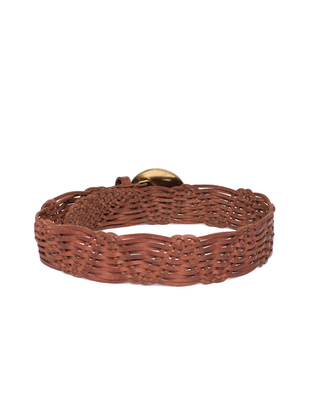 Cognac Womens Genuine Leather Belt