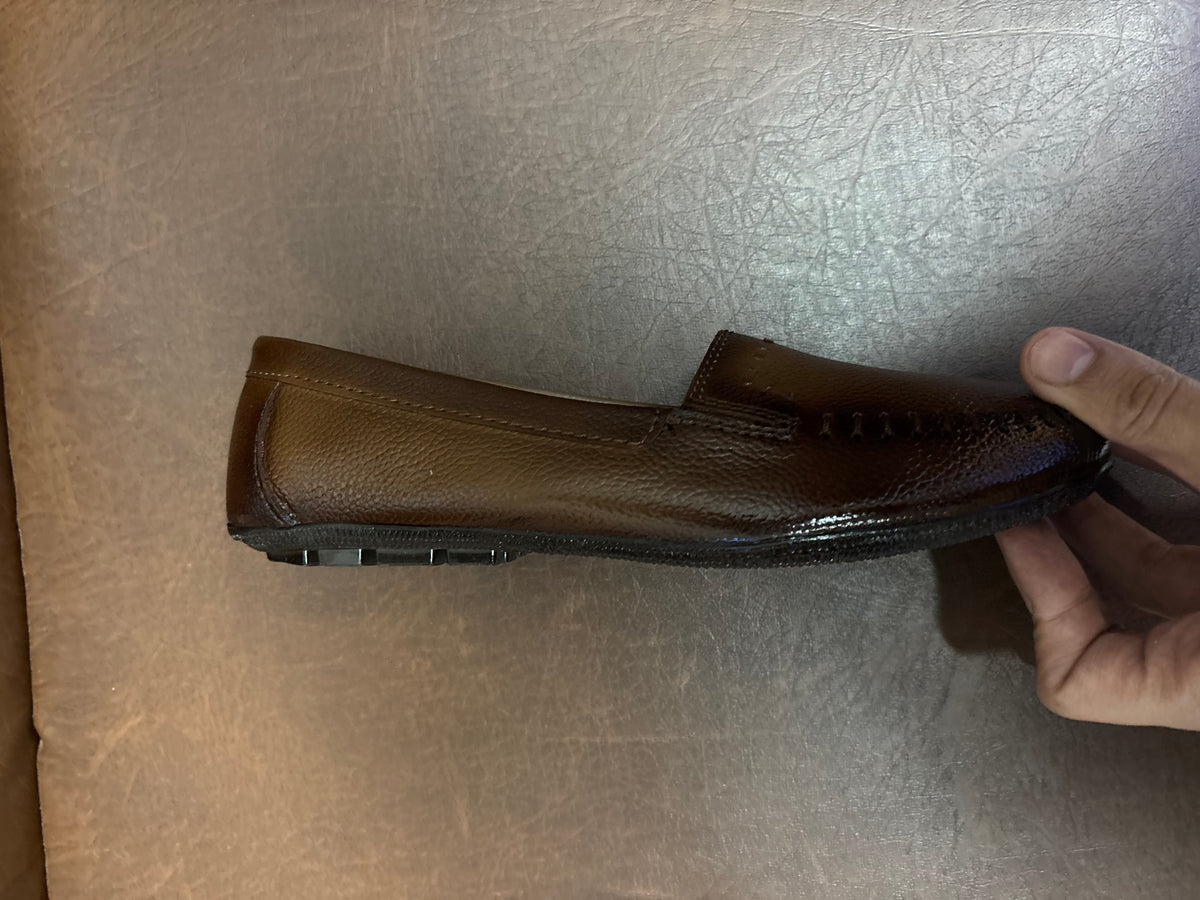 Lizzy 3.0 Leather Classic Ballerinas in Rust - The Heels India