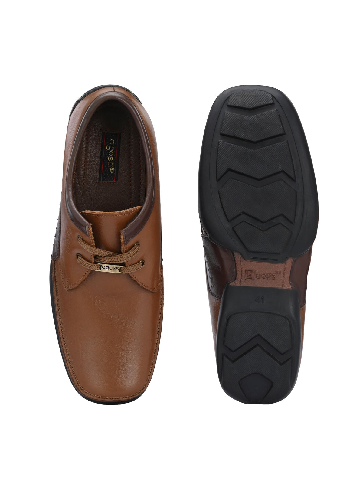 Isakov Leather Casual Stitched Derby Shoes
