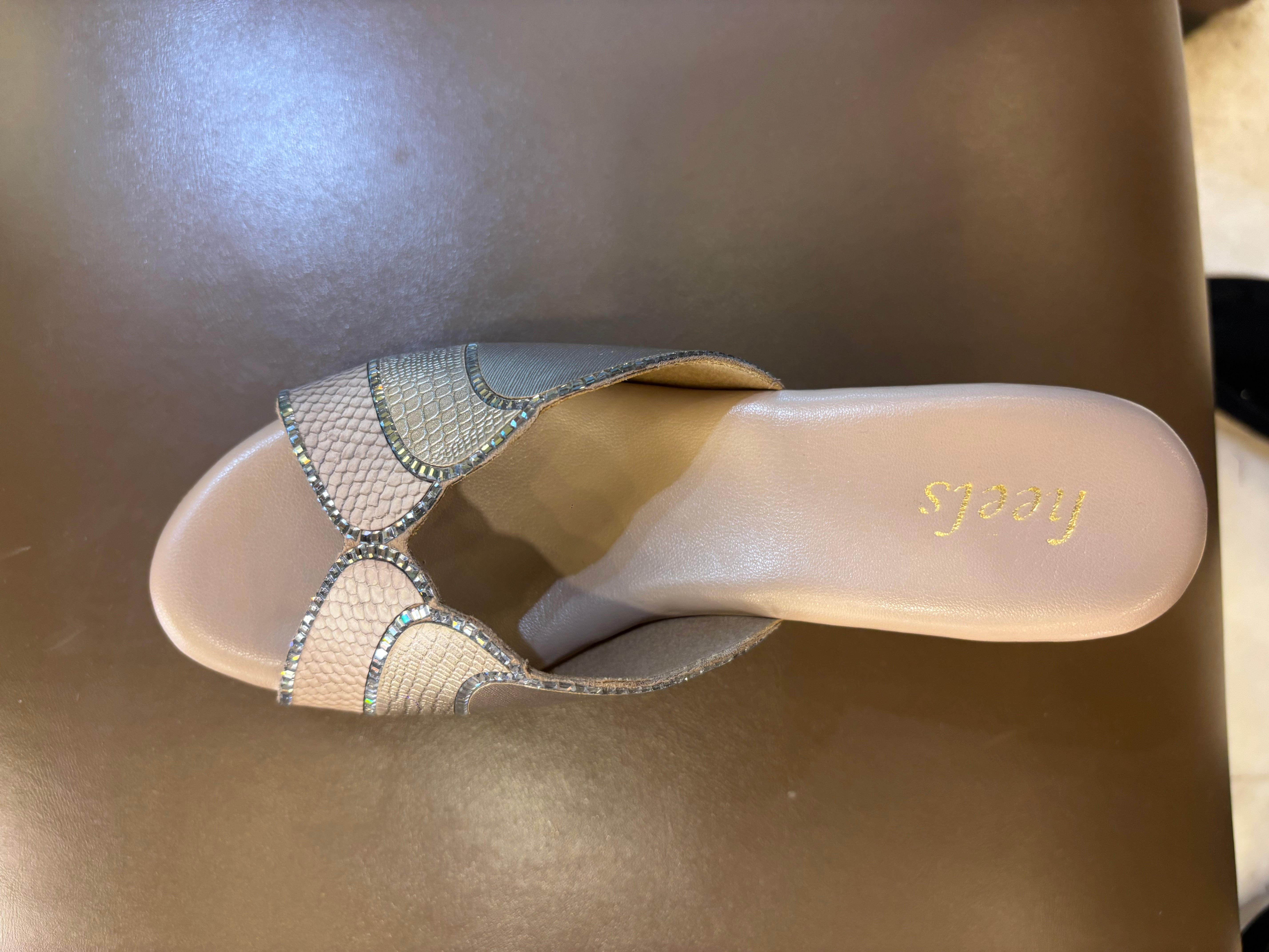 Silviya Bling Peep Toe Wedge Platform Heels - The Heels India