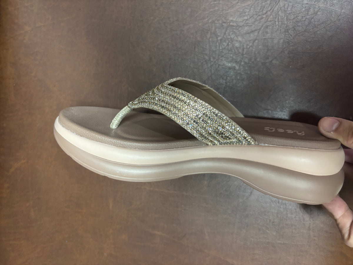 Emily 2.0 Chunky Cushion Bling Slippers