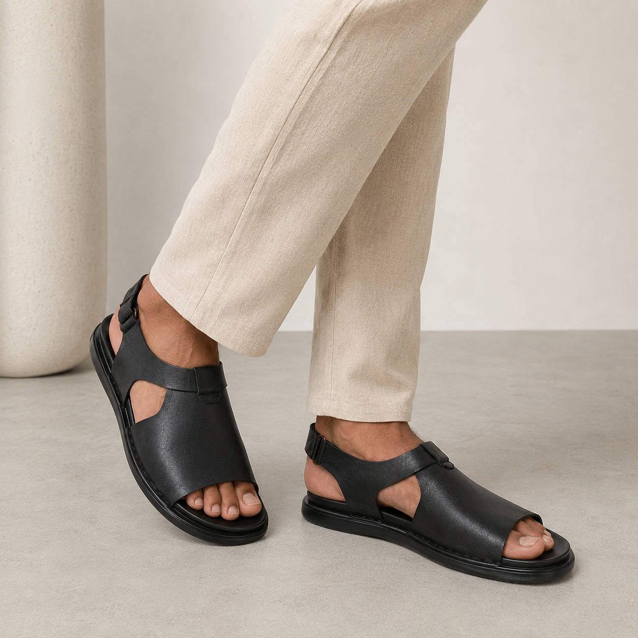 Luke Leather Sandals - The Heels India
