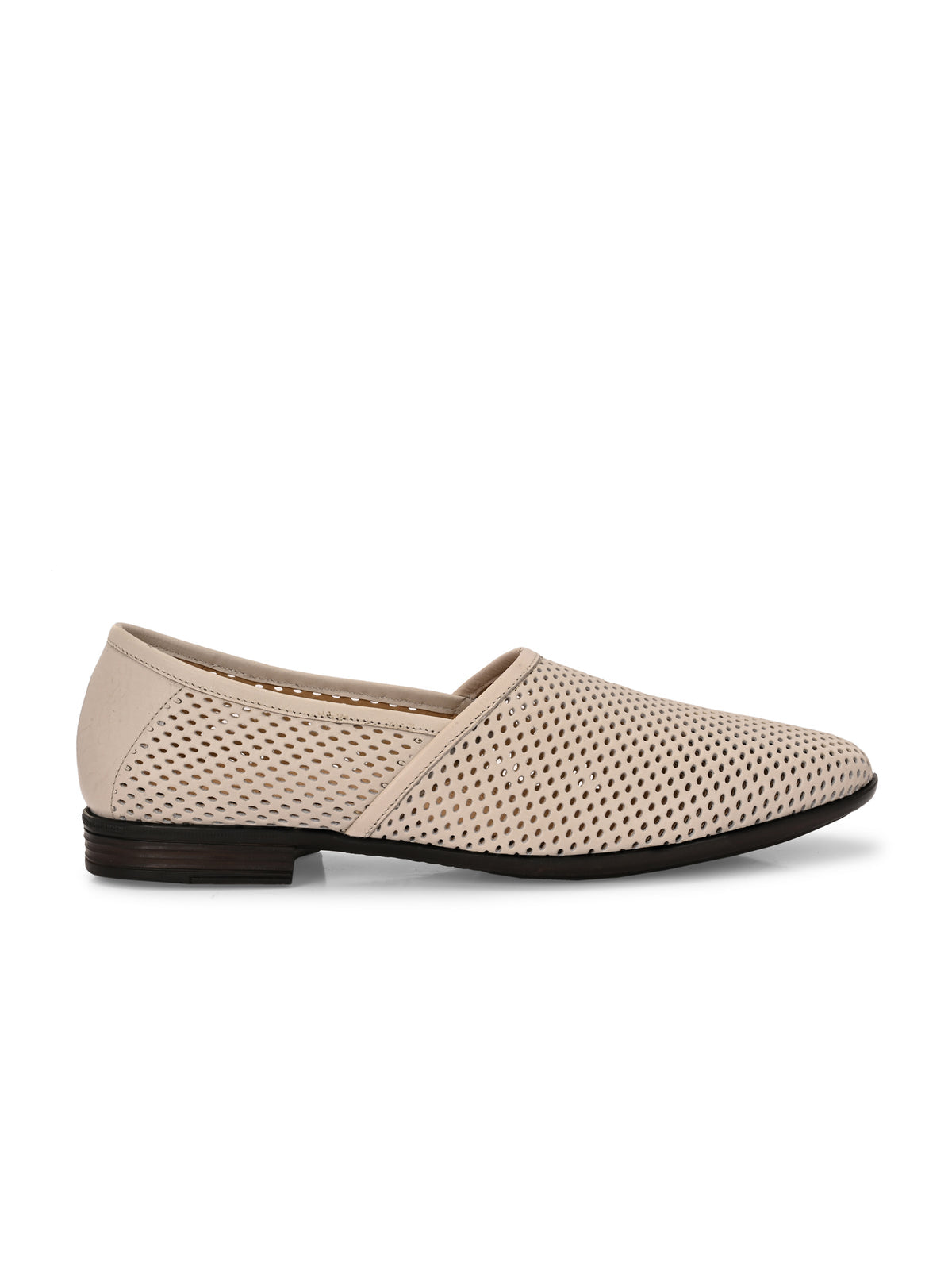 Danza Perforated Leather Slip ons