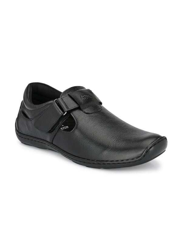 Brunel Leather Velcro Roman Sandals HT