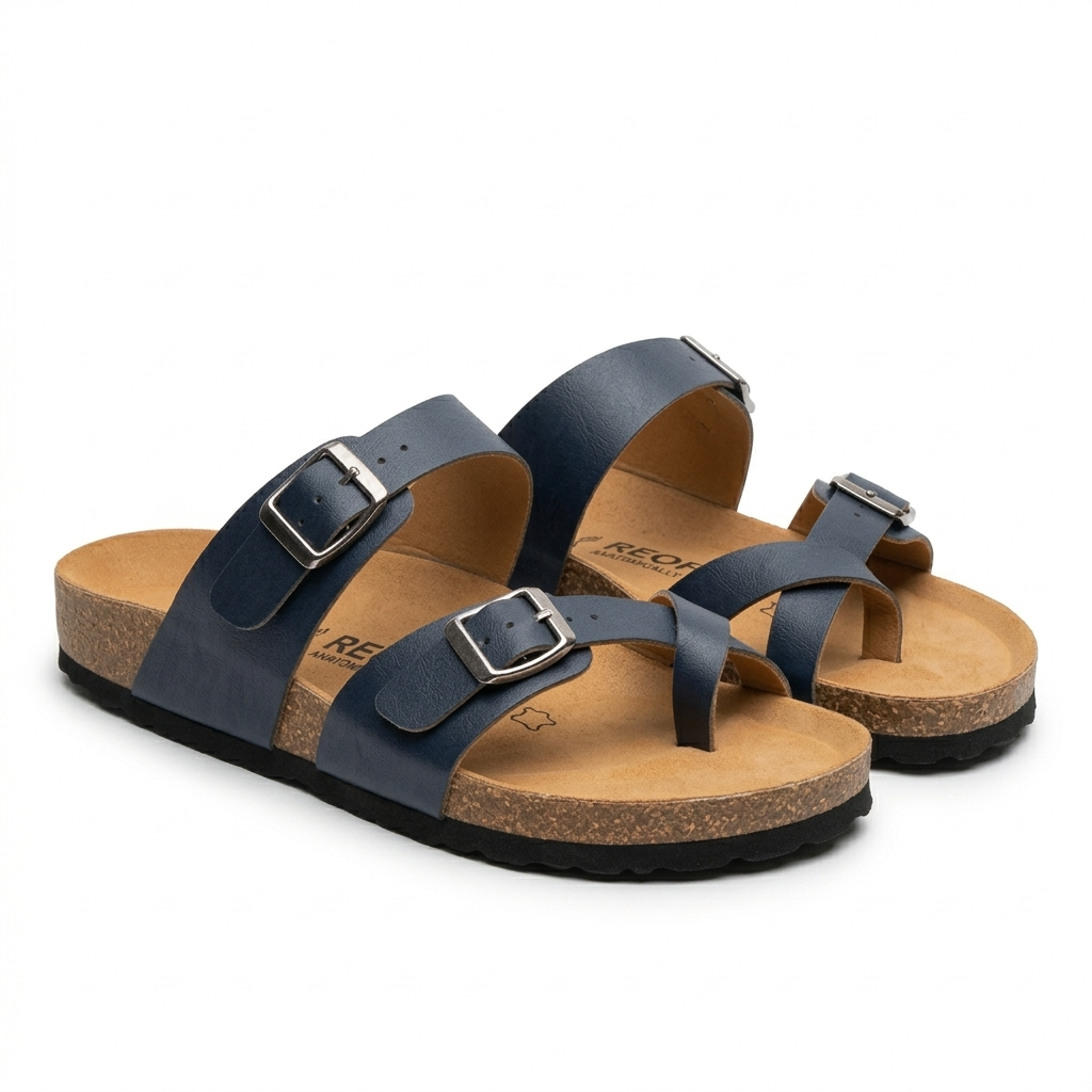 Camila Thumb Strap Cork Summer Sliders