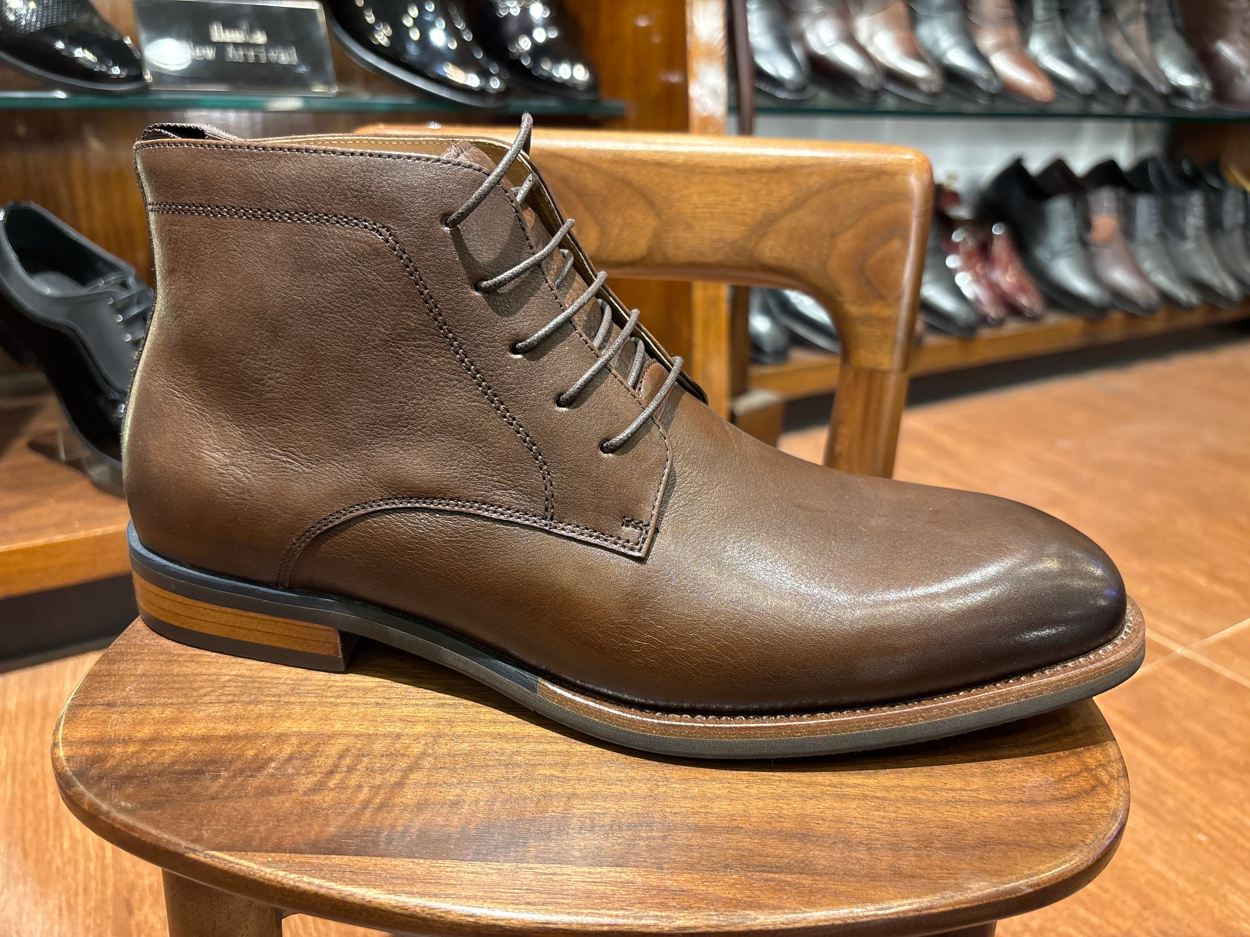 Torino Premium Leather Lace Boots - The Heels India