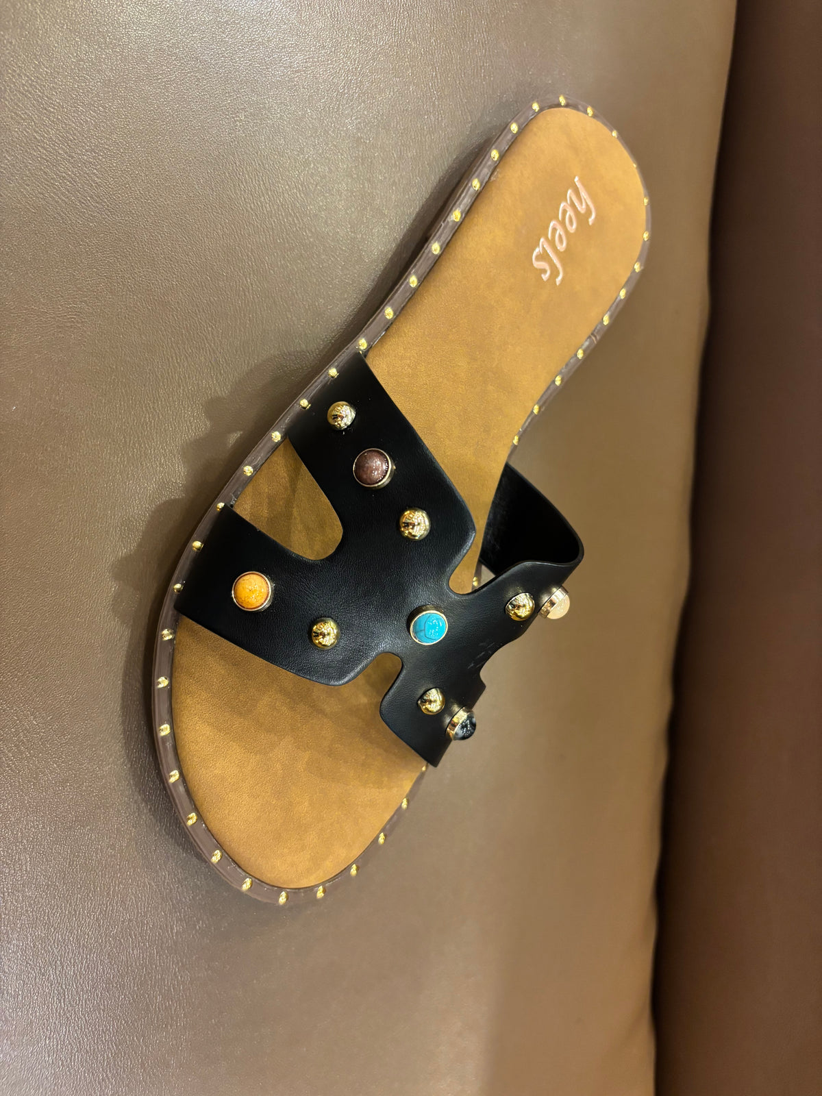 Alor Studded Embellished Summer Sliders