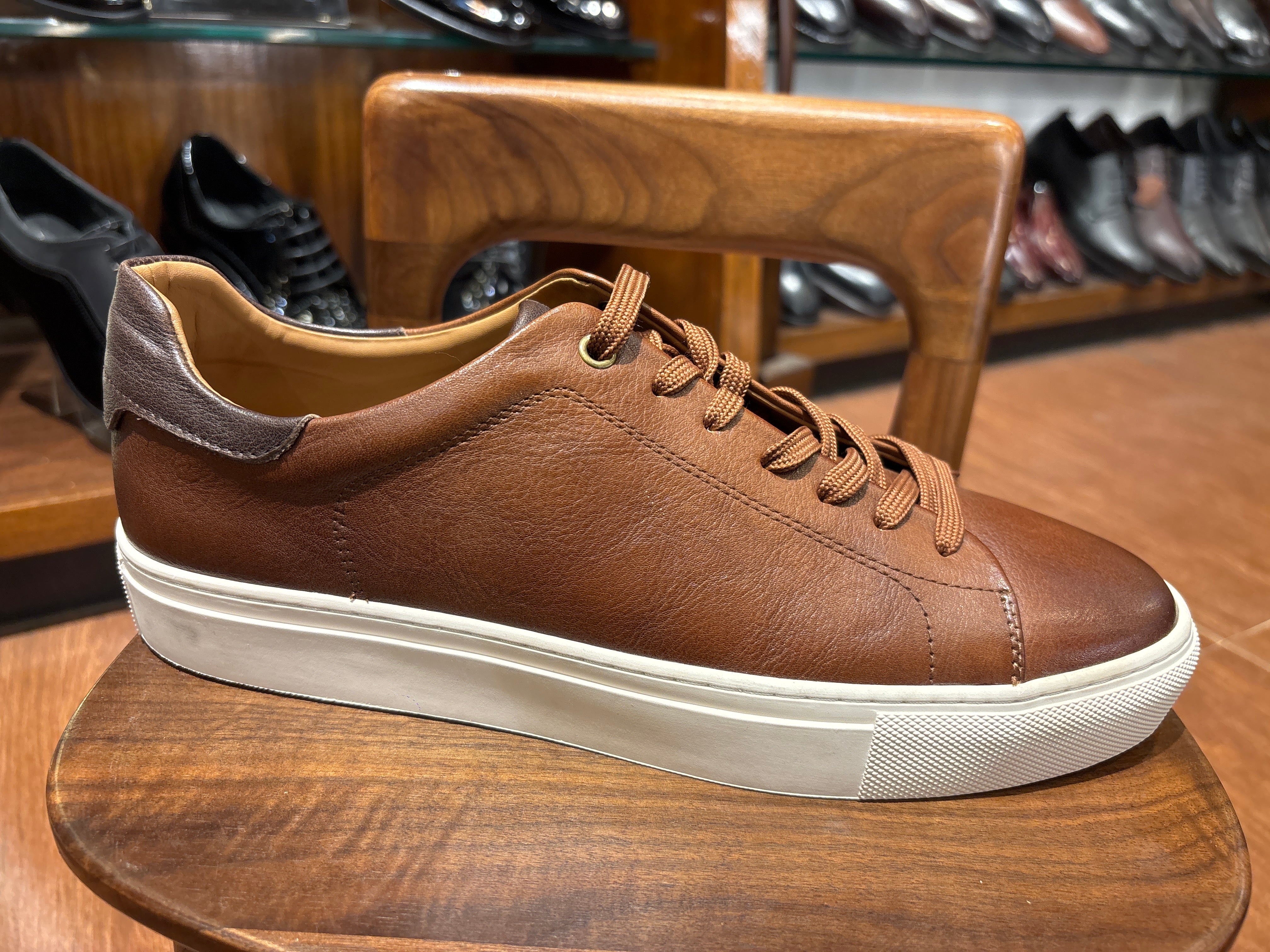 Endrick Premium Leather Lace Up Sneakers - The Heels India