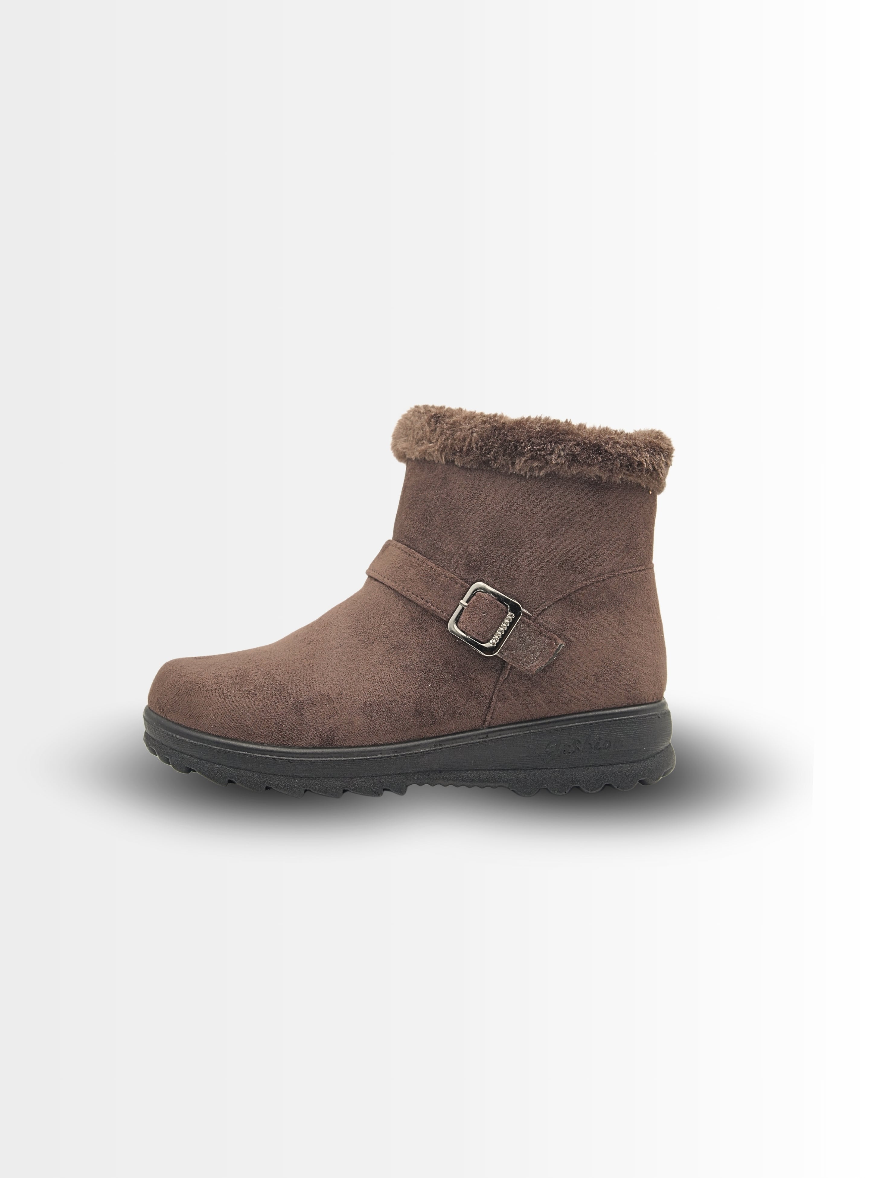 Costara Suede Fur Ankle Boots