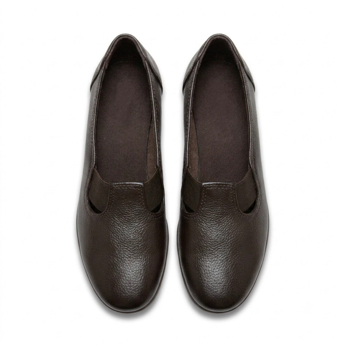 Kylie 2.0 Leather Elastic Wedge Ballerinas