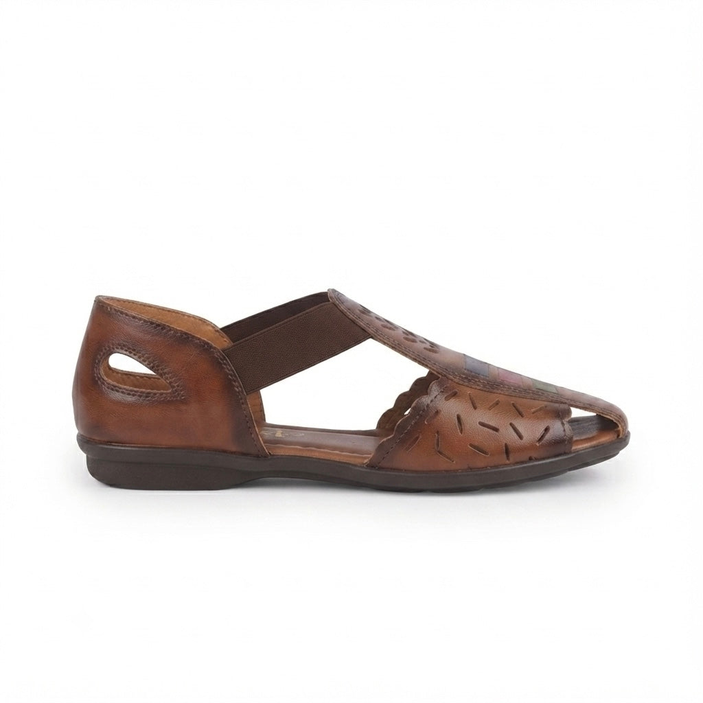 Fida Ethnic Leather Roman Sandals