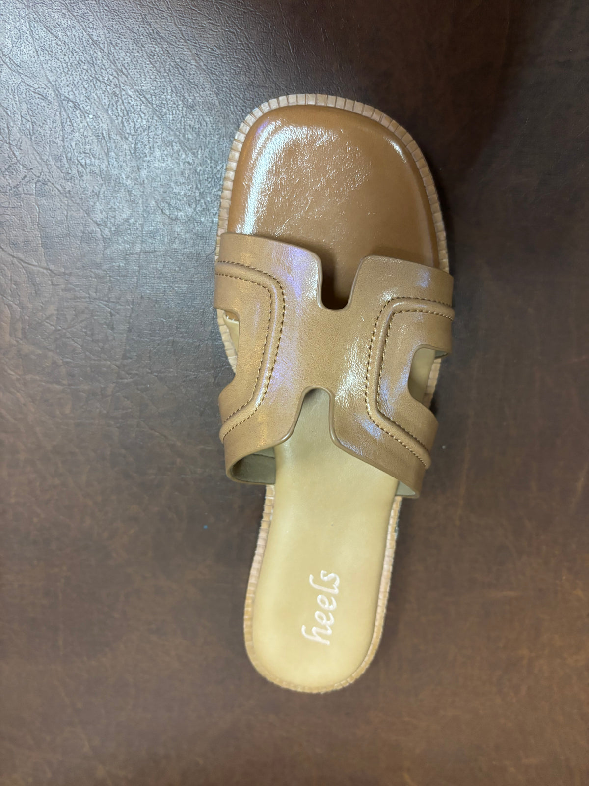 Nysa Cushioned Mid Heel Sliders