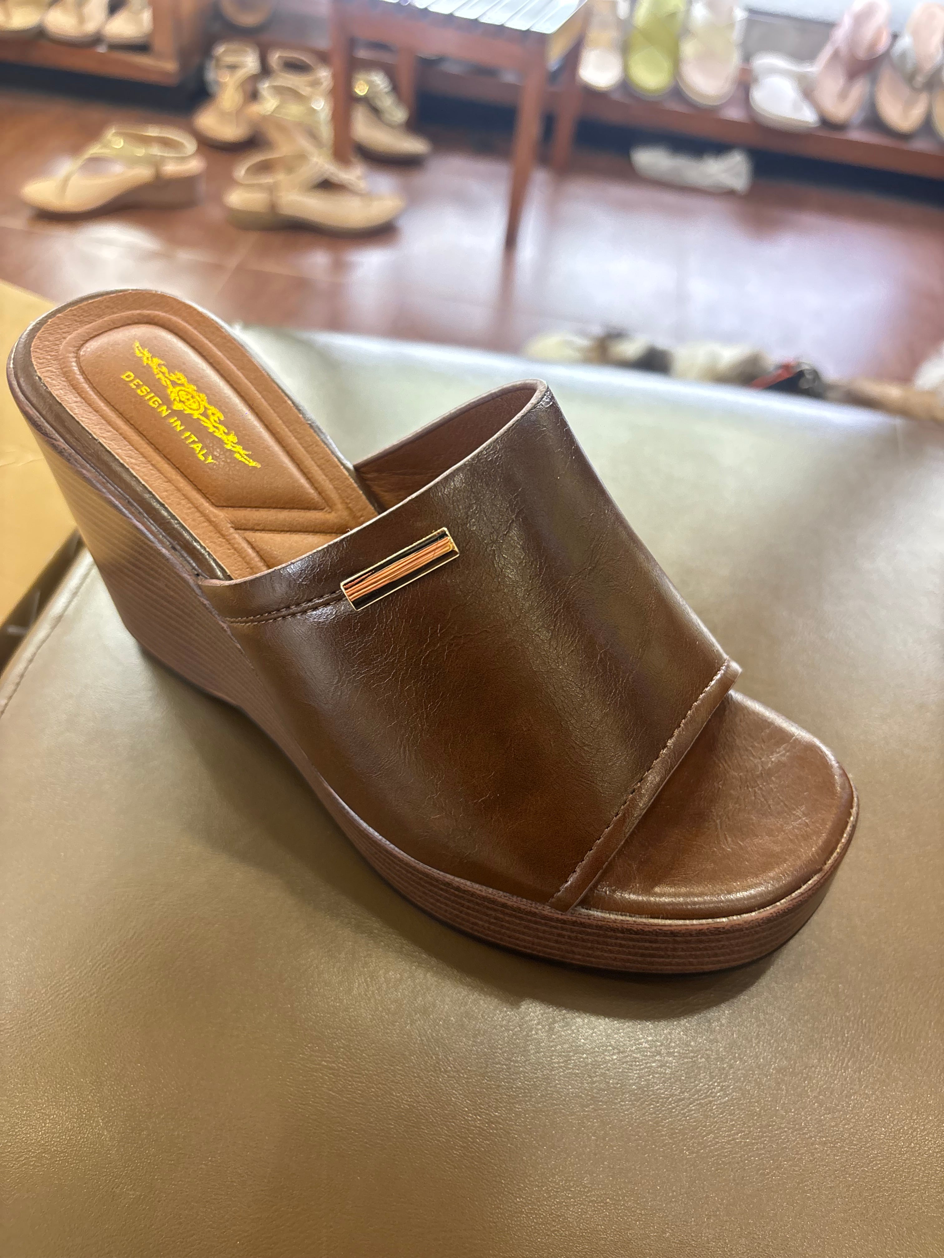 Berlin Platform Peep Toe Wedge Heels